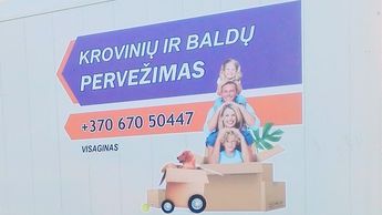 Krovinių ir baldų pervežimas