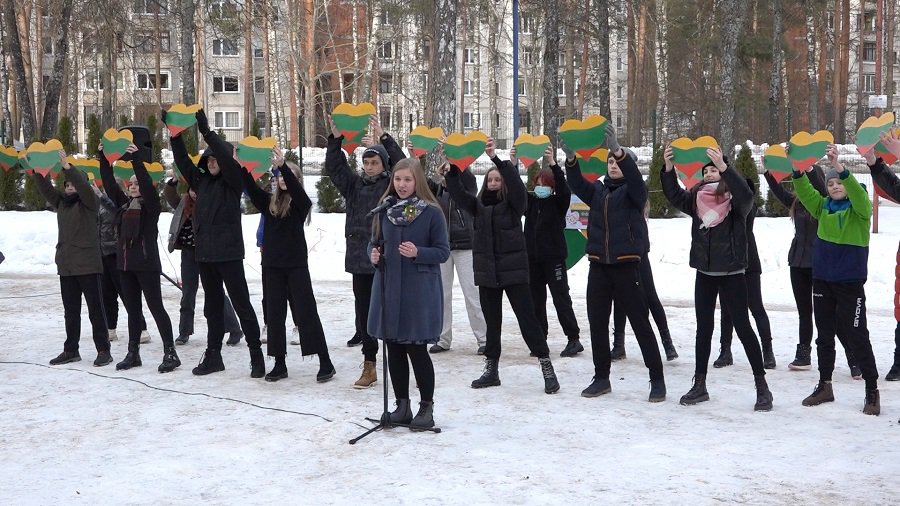 Академия творчества и искусств присоединилась к акции "Подари сердечко Литве" (видео) - В Висагинасе