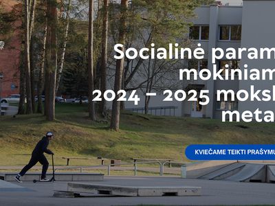Socialinė parama mokiniams 2024 – 2025 mokslo metais - Visagine