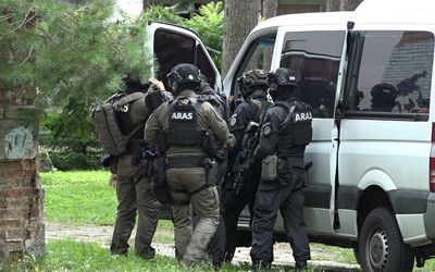 В Висагинасе прошли антитеррористические учения «ARAS» - В Висагинасе