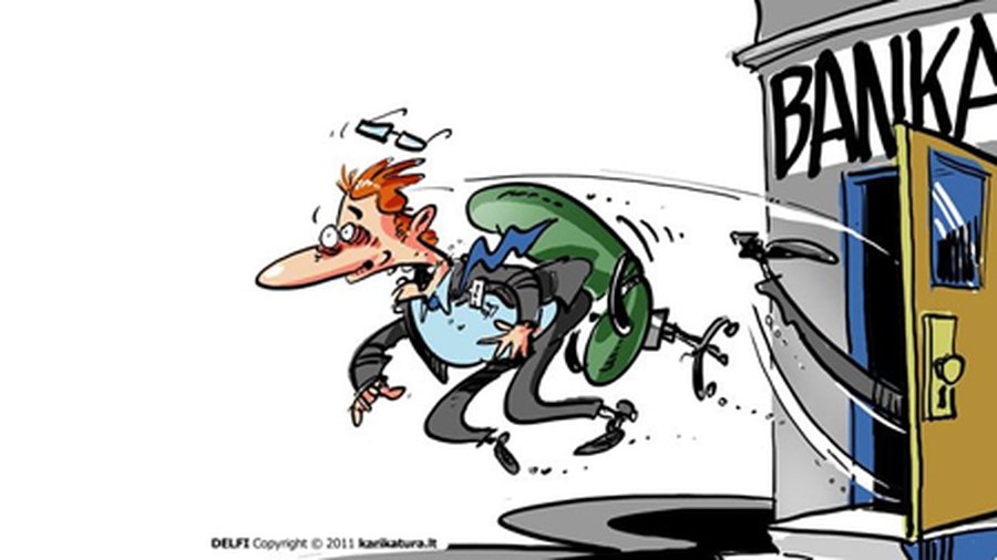 Банки отказываются от работников - Литва и страны Балтии