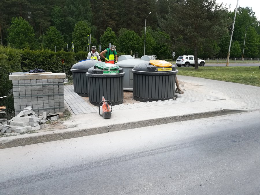 Новые контейнеры будут сданы в эксплуатацию вместе с площадками - В Висагинасе