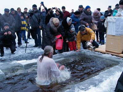 Праздник Крещения в Висагинасе.  (Фото) - В Висагинасе