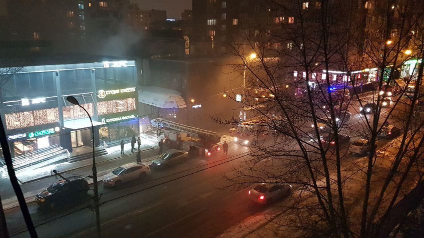 В Москве горит ночной клуб "16 тонн"