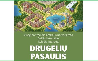 Приглашение на открытие выставки «Мир бабочек» - В Висагинасе