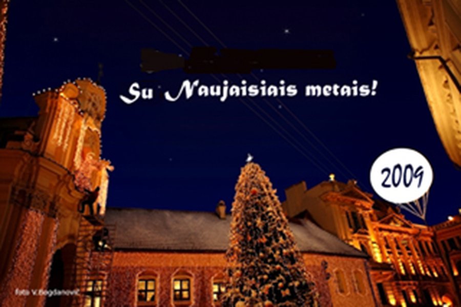 С  наступающим 2009 годом, дорогие висагинцы! - В Висагинасе