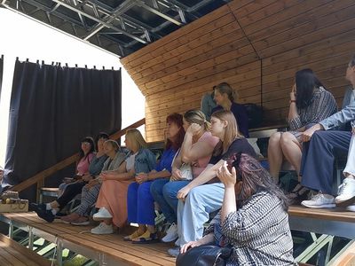 В гимназии Verdenės состоялось торжественное открытие уличного кинокласса (видео) - В Висагинасе