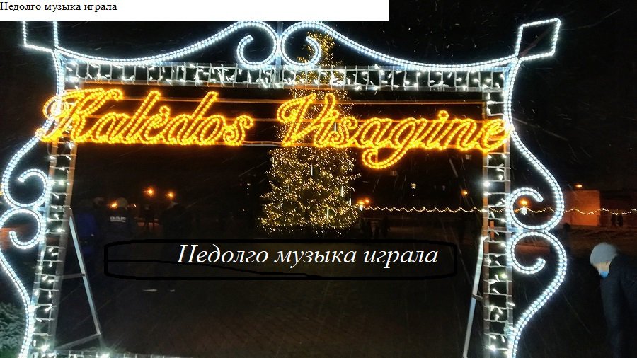 Недолго музыка играла. Почему городская елка не исполняла песни по заявкам? - В Висагинасе