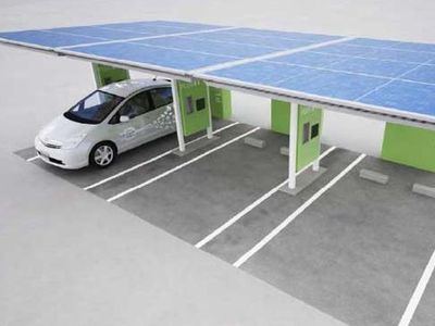 Заправки для электромобилей будут работать на солнечных батареях - Хобби, отдых и развлечения