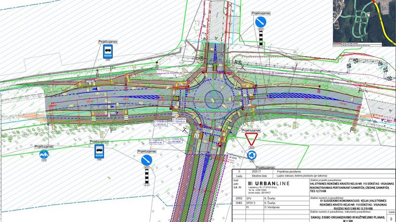 В Висагинасе планируется построить новое кольцо, которое соединит квартал индивидуальных домов с городом - В Висагинасе