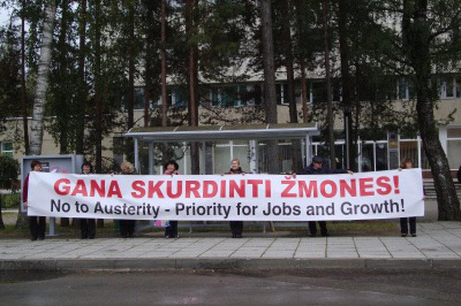 «Хватит обирать людей!» - В Висагинасе