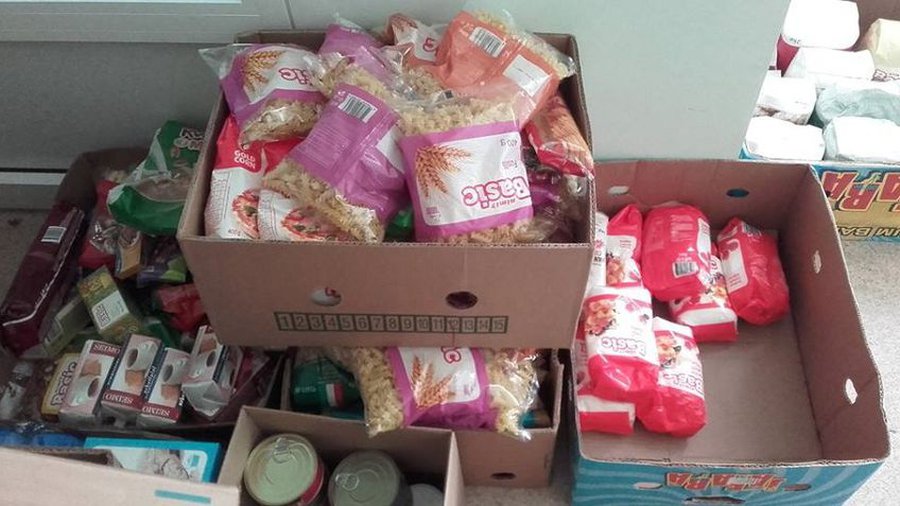 Красный Крест информирует: при получении продуктовой помощи маски обязательны! - В Висагинасе