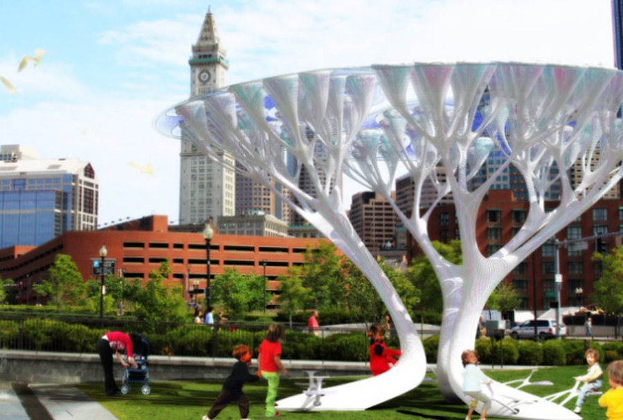 Искусственные деревья Treepods спасут экологию больших городов                                 - Наука и здоровье