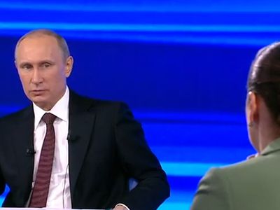 Прямая трансляция Владимира Путина - В Мире