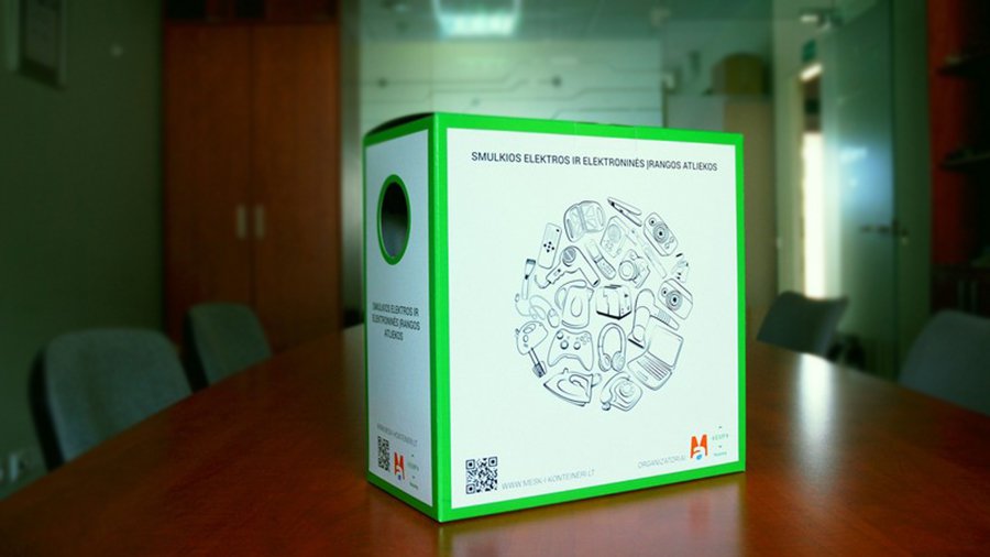 Gyventojams bus išdalinta 100 tūkst. dėžučių elektronikos atliekoms rūšiuoti - Visagine