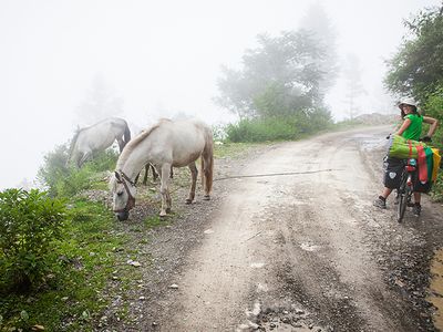 На велосипедах через Гималаи - В Висагинасе