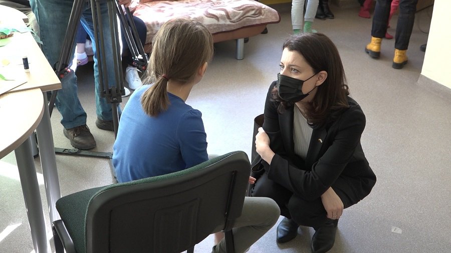 Висагинас посетила министр социальной защиты и труда  Моника Навицкене (видео) - В Висагинасе