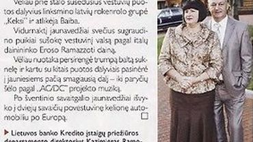 Уволенный из Центробанка Литвы Рамонас был на свадьбе сына Баранаускаса                                                                               