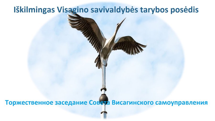 Запись прямой трансляции торжественного заседания Совета (видео) - В Висагинасе