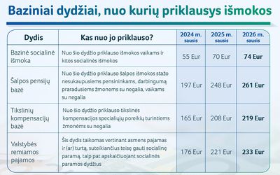 Vyriausybė patvirtino – kitais metais augs įvairios išmokos - Lietuva ir Baltijos šalys