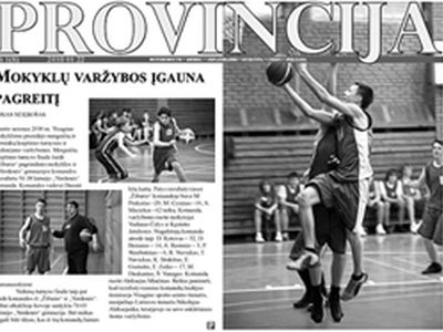 Читайте в очередном номере газеты «PROVINCIJA» - В Висагинасе