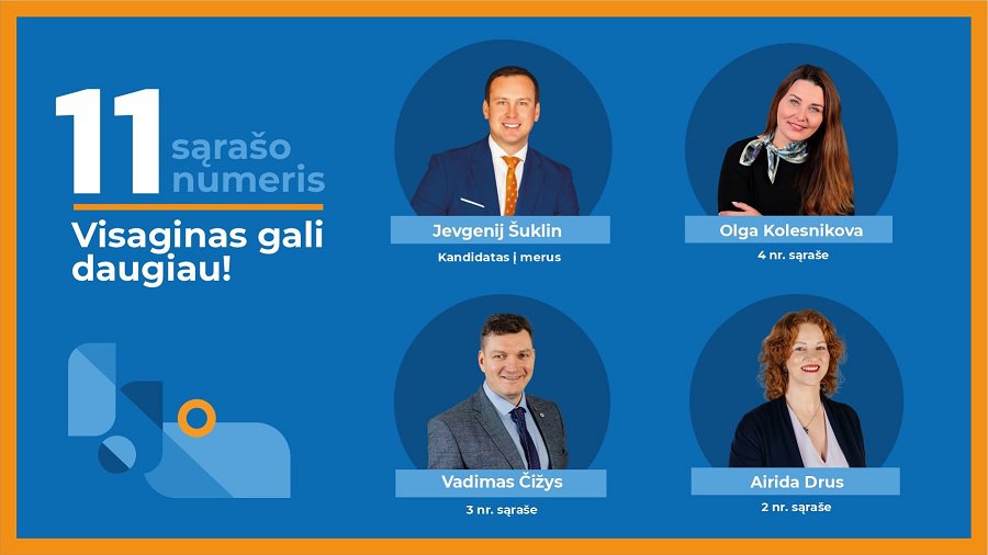 Mūsų komanda turi aiškią viziją ir programą kaip turi vystytis mylimas miestas ir mes tikrai žinome, kad Visaginas gali daugiau! - Rinkimai 2023