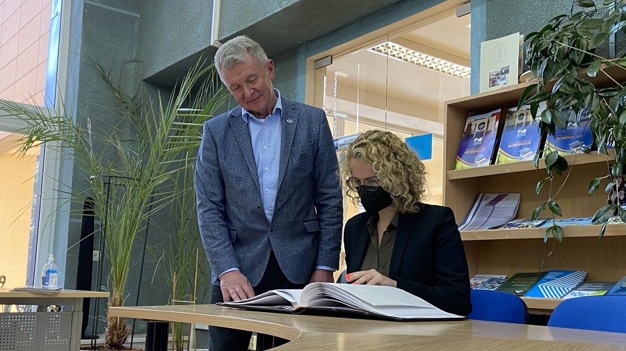 Visagine apsilankė Lietuvos Respublikos ekonomikos ir inovacijų ministrė Aušrinė Armonaitė - Visagine