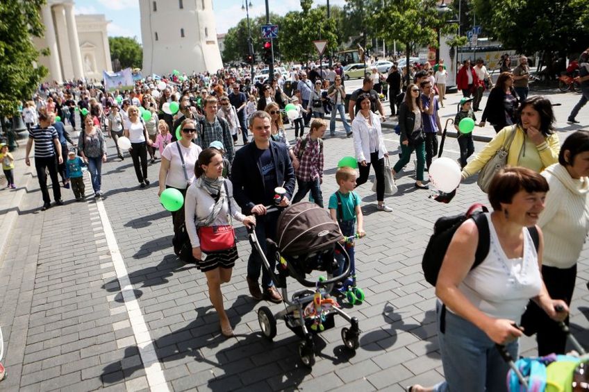 В столице Литвы прошло "Семейное шествие"