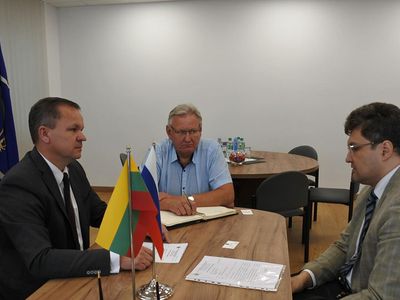 Висагинас посетил советник посольства России в Литве Кирилл Тиллябаев - В Висагинасе