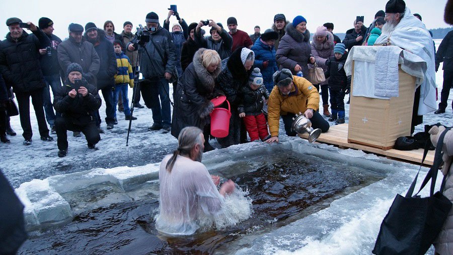 Праздник Крещения в Висагинасе.  (Фото) - В Висагинасе