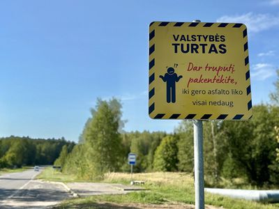 Выполнит ли AB «Via Lietuva» ремонт дороги № 1417 на въезде в город? - В Висагинасе