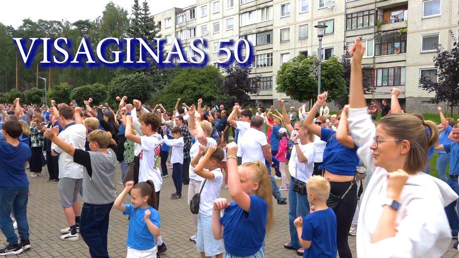 50-летие Висагинаса. Флешмоб: все цели достигнуты. Как это было. (обновлено, добавлено новое видео) - В Висагинасе