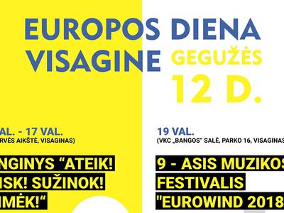 Europos Diena Visagine - Kultūros ir sporto renginiai