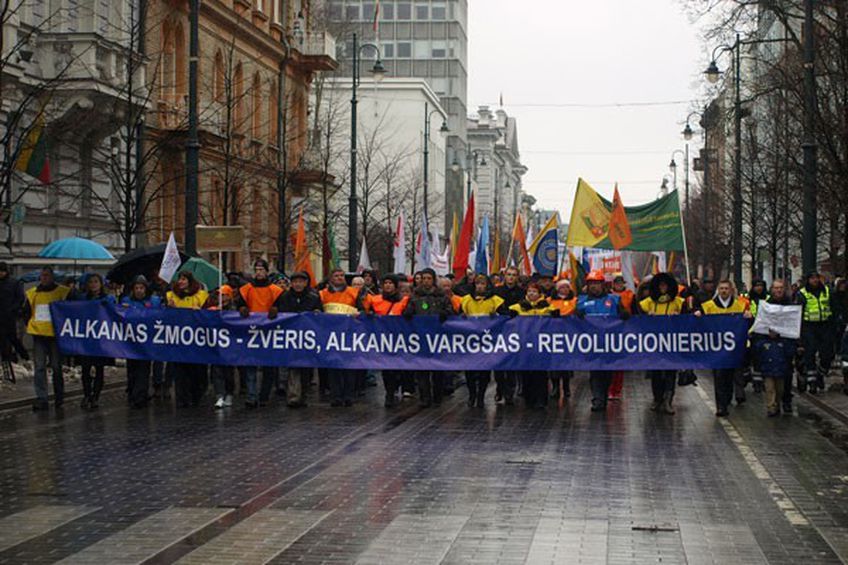 Профсоюзы Литвы: Голодающий нищий способен на революцию (фоторепортаж)                                                                