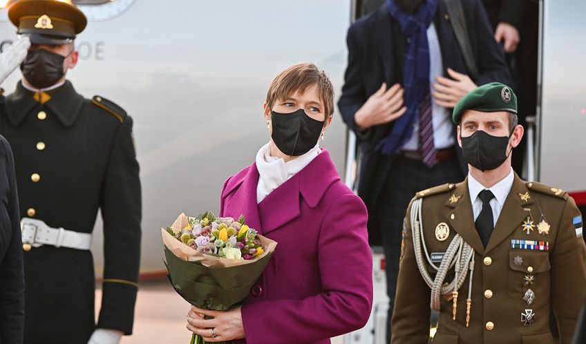 В Литву прибыла президент Эстонии Керсти Кальюлайд