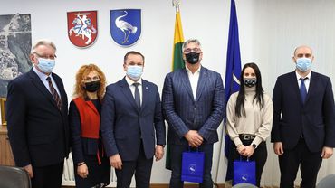 Самоуправление Висагинаса посетили гости-партнеры из Венгрии