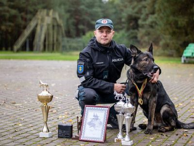 Пропавший в районе с/о «Вишня» мужчина был найден служебной собакой Роки - В Висагинасе