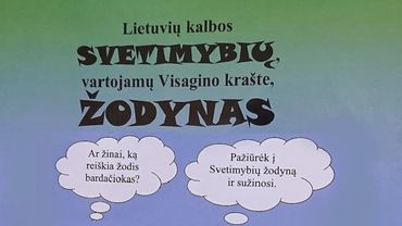 Ученики гимназии «Verdenės» сами подготовили «Словарь заимствований»