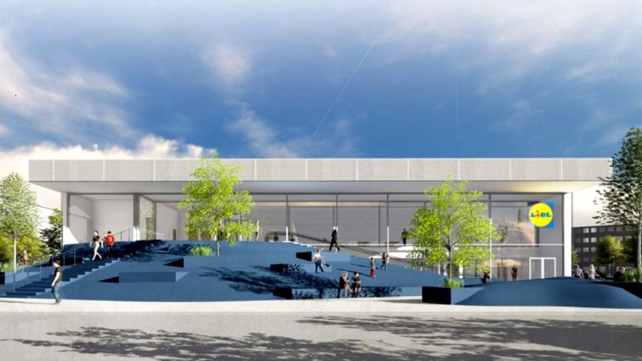 Каким может быть LIDL, если власти и архитекторы не идут на поводу у застройщика - Литва и страны Балтии