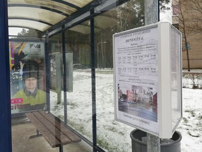 Новшества на городских остановках - В Висагинасе