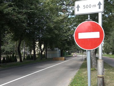 Почему перекрыто движение по улице Вильтес? - В Висагинасе