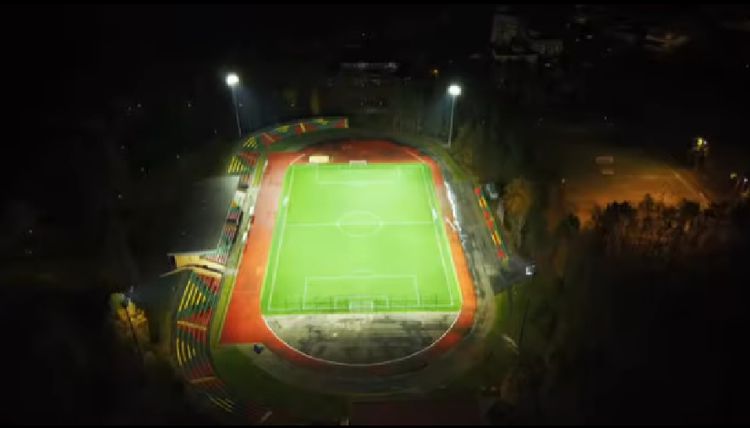 Висагинас получил совремейшее освещение стадиона, соответствующее стандартам UEFA