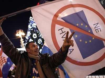 В Хорватии начался референдум о присоединении к ЕС - В Мире