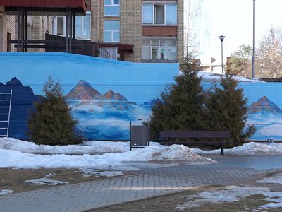 В Висагинасе появились горы (видео) - В Висагинасе