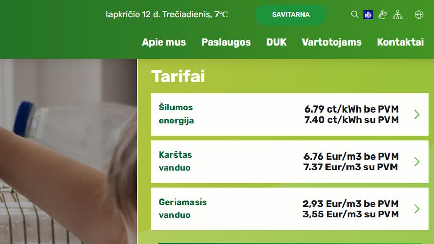 Оплата счетов в один клик: новая система самообслуживания от Visagino Energija (видео)