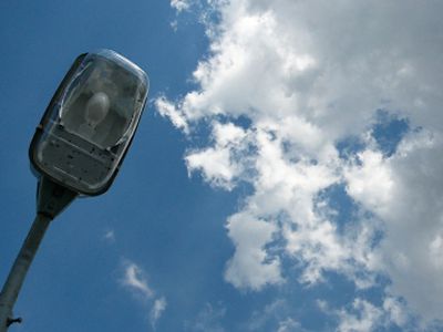 Почему не горят фонари                                                                                                                                 - В Висагинасе