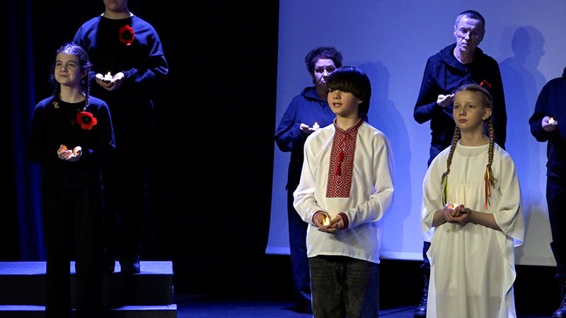 Вечер солидарности с Украиной (видео) - В Висагинасе