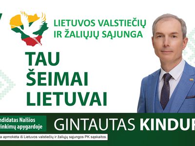 Gintautas Kindurys: "Kviečiu bendromis pastangomis kurti stiprą ir teisingą valstybę" - Rinkimai 2024