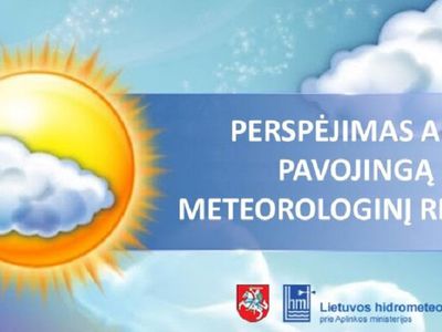 Perspėjimas apie pavojingą meteorologinį reiškinį – perkūniją - Lietuva ir Baltijos šalys