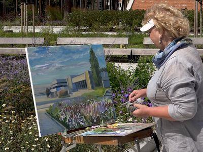 К юбилею Висагинаса город стал настоящей мастерской под открытым небом (видео) - В Висагинасе